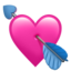 Download Heart with Arrow emoji, Apple style
