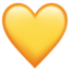 Yellow Heart emoji, Apple design
