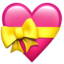 Download Heart with Ribbon emoji, Apple style