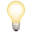 Download Light Bulb emoji, Apple style