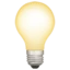 Light Bulb emoji, Apple design
