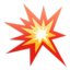 Collision emoji, Apple design