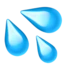 Sweat Droplets emoji, Apple design