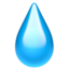 Droplet emoji PNG