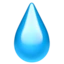 Droplet emoji on iPhone