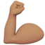 Flexed Biceps, Medium skin tone