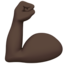 Flexed Biceps, Dark skin tone