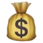 Money Bag emoji, Apple design