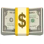 Dollar Banknote emoji, Apple design