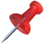 Pushpin emoji, Apple design