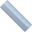 Straight Ruler emoji, Apple design
