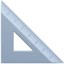 Triangular Ruler emoji, Apple design