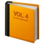 Orange Book emoji, Apple design