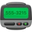 Pager emoji on iPhone