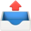 Outbox Tray emoji, Apple design