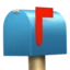 Closed Mailbox with Raised Flag emoji, Apple design