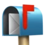 Open Mailbox with Raised Flag emoji, Apple design