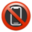 No Mobile Phones emoji PNG