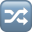 Shuffle Tracks Button emoji, Apple design