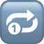 Repeat Single Button emoji, Apple design