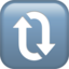 Download Clockwise Vertical Arrows emoji, Apple style