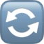 Counterclockwise Arrows Button emoji, Apple design