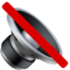 Muted Speaker emoji, Apple design