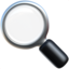 Download Magnifying Glass Tilted Left emoji, Apple style