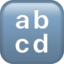 Input Latin Lowercase emoji, Apple design