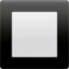 Black Square Button emoji, Apple design
