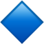Download Large Blue Diamond emoji, Apple style
