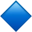 Large Blue Diamond emoji, Apple design