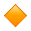 Small Orange Diamond emoji, Apple design