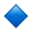 Small Blue Diamond emoji, Apple design