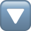 Downwards Button emoji, Apple design