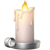 Candle emoji on Apple