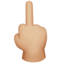 Middle Finger, Medium-light skin tone