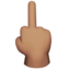 Middle Finger, Medium skin tone
