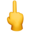 Middle Finger emoji, Apple design
