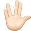 Vulcan Salute, Light skin tone