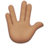 Vulcan Salute, Medium skin tone