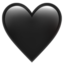 Download Black Heart emoji, Apple style