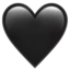 Black Heart emoji, Apple design
