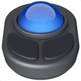 Trackball emoji as drawn by iPhone