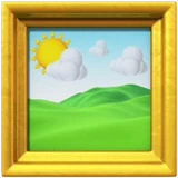 Framed Picture emoji on iPhone