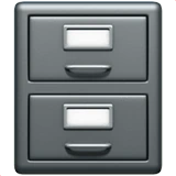 File Cabinet emoji on Apple