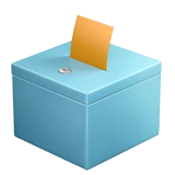 Ballot Box with Ballot emoji on Apple