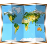 World Map emoji on Apple