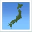 Map of Japan emoji, Apple design