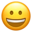 Grinning Face emoji on iPhone